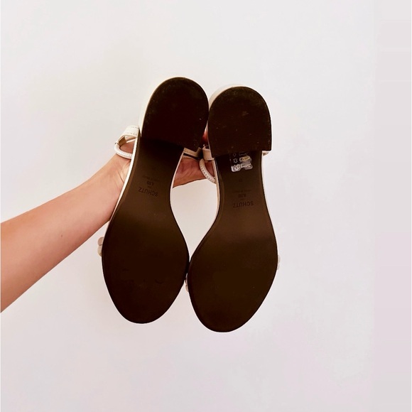 Schutz | Gimenez Mid Leather Sandal - Picture 10 of 11